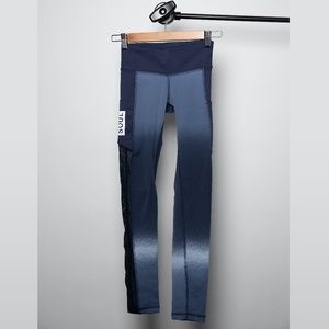 SoulCycle Ombré Mesh Panel Full Length Leggings